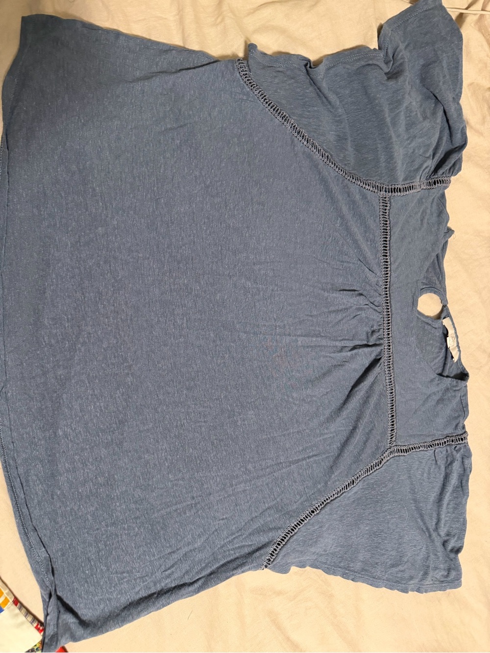 Ladies Loft Medium blue fluttery top